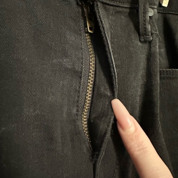 UnpublishedxAnthro Skinny Jeans with velour trim on each side Size 29 black - Picture 5 of 16